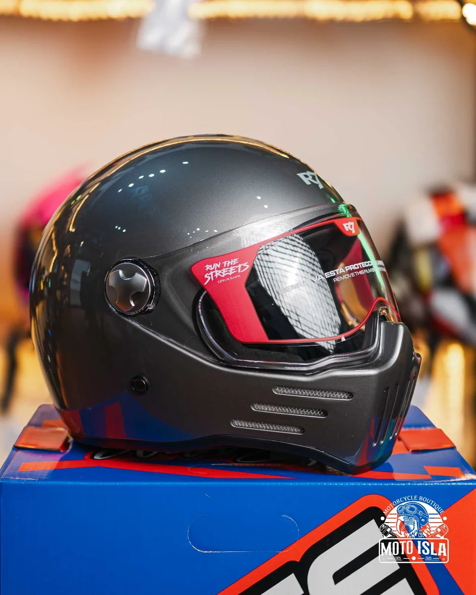 CASCO CERRADO R7 RACING CLANCY DOT XXL GRIS