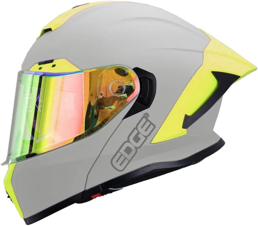 CASCO EDGE ABATIBLE GX7 AMARILLO MATE XL