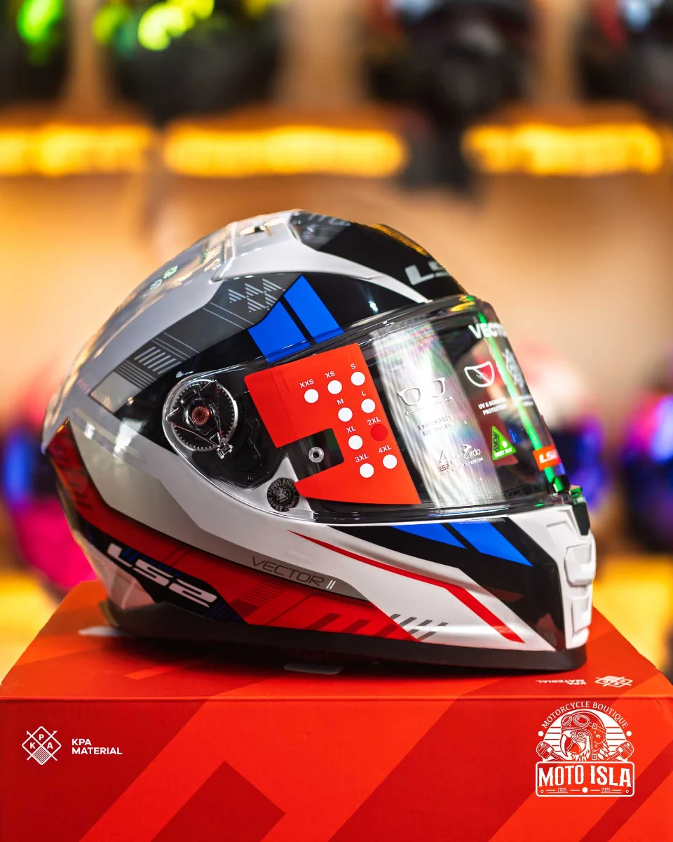 CASCO CERRADO LS2 VECTOR II STYLUS 2XL BCO/ROS FLUO FF811