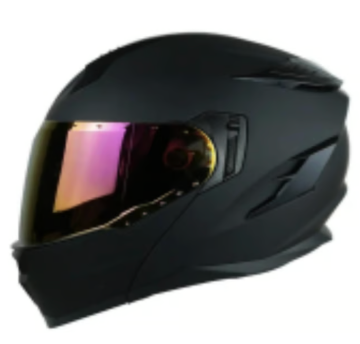 CASCO EDGE ABATIBLE DOT X5A NEGRO SOLIDO MATE M