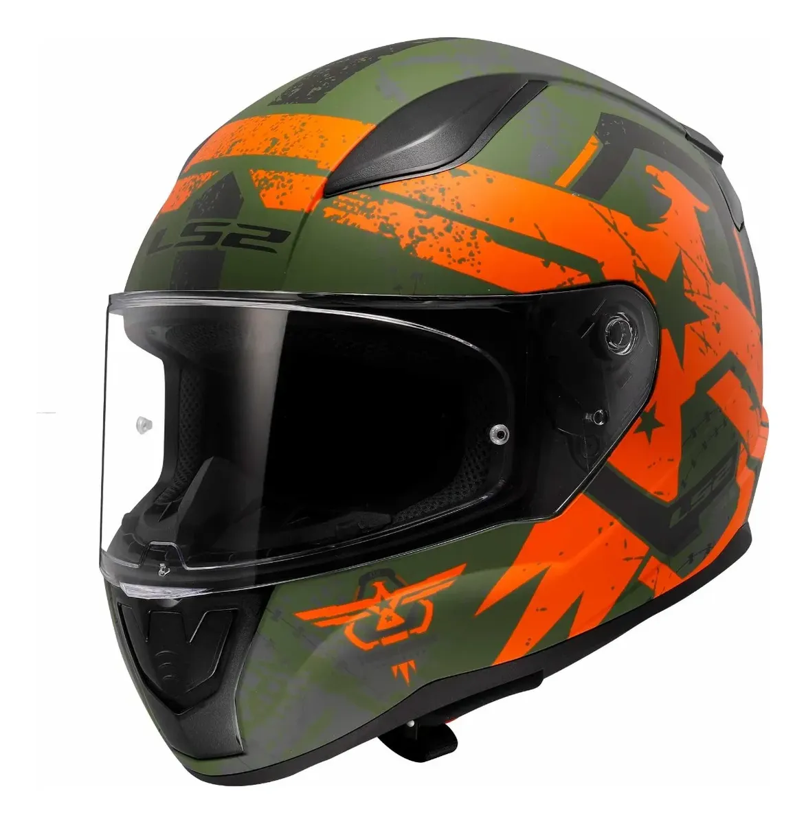 CASCO CERRADO LS2 RAPID II THUNDER BIRDS XXL NJA/VDE/MATE