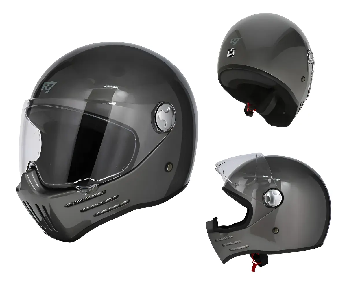 CASCO CERRADO R7 RACING CLANCY DOT XXL GRIS