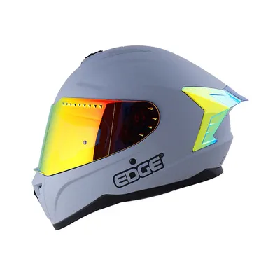 CASCO EDGE INTEGRAL EXTREME GRIS MICA IRIS AMARILLA XL