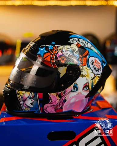 CASCO EDGE INTEGRAL / DC FRANKIE HARLEY QUINN BRILLANTE CHICLE L