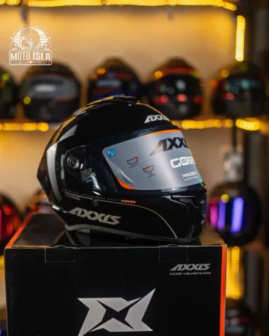 CASCO AXXIS DRAKEN NEGRO BRILLO  A1 SOLID M
