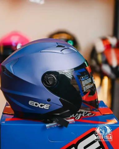 [EG-34.71.01-S] CASCO JAGUAR SEMI INTEGRAL DOBLE VISOR SOLIDO LILA MATE S