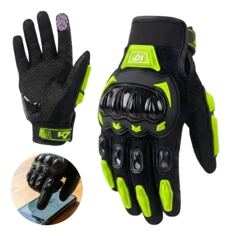 GUANTES VEL R7 RACING XL AMA FLUO TOUCH/LIMPIADOR MICA