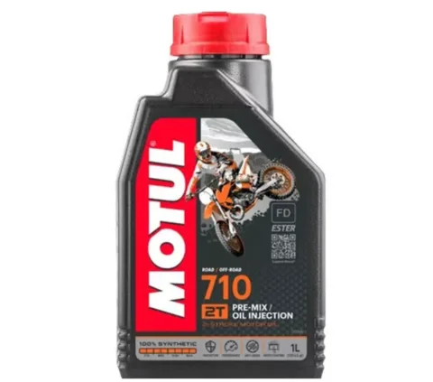 ACEITE PARA MOTOR A GASOLINA 2 TIEMPOS MOTUL 710 1L SINTETICO
