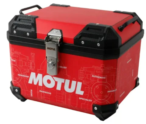 BAUL TRASERO MOTOCICLETA MOTUL ROJO 45 LTS