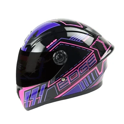 CASCO EDGE INTEGRAL NIÑO NEON LIGHT ROSA L