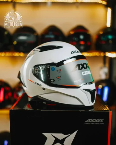 CASCO AXXIS PANTHER SOLID A0 BLANCO BRILLO XL
