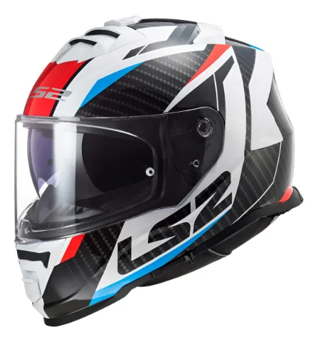 CASCO CERRADO LS2 STORM II RACER XXL BCO/ROJ/NGO/A