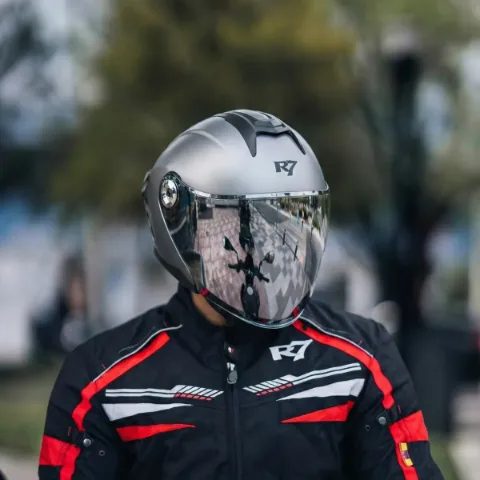 CASCO ABIERTO R7 RACING SENTINEL ABS/DOT XL GRIS MATE