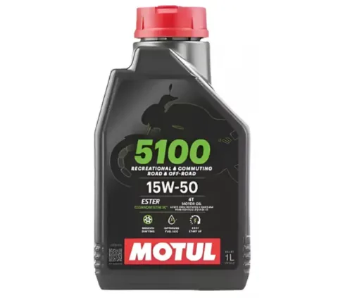 ACEITE PARA MOTOR A GASOLINA 4 TIEMPOS MOTUL 5100 15W50 1L TECHNOSYNTHESE