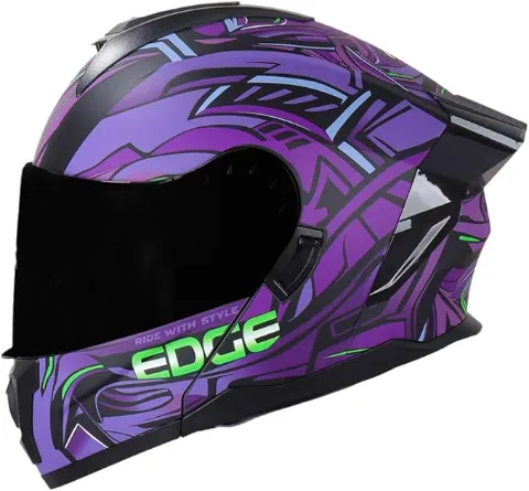 [EG-90.785.4.DS] CASCO EDGE ABATIBLE BOSTON STEELIX DOT/ECE MORADO XL
