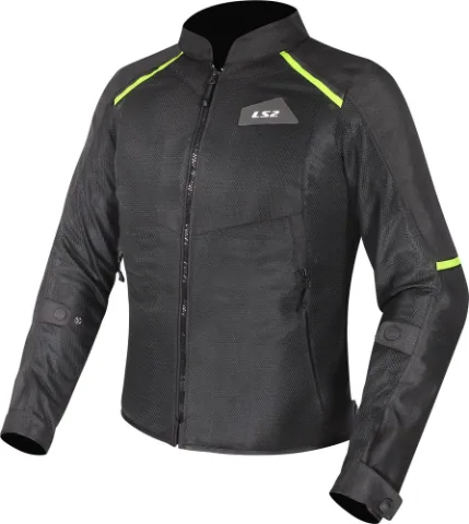 CHAMARRA DEPORTIVA LS2 BREEZE L NGO/AMA FLUO TEXTIL P/DAMA