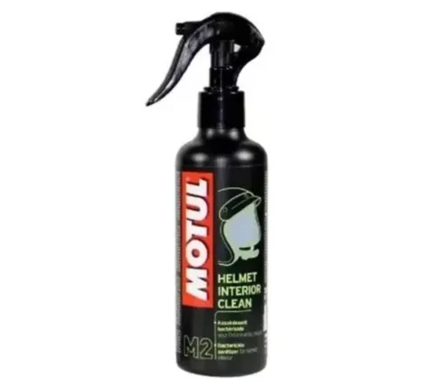 LIMPIADOR MOTUL M2 HELMET INTERIOR CLEAN DESINFECTANTE ATOMIZADOR 250ML BACTERICIDA PARA INTERIOR DE CASCO