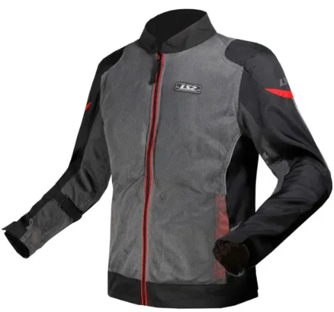 CHAMARRA DEPORTIVA LS2 2XL GRS/NGO/ROJ AIRY EVO TEXTIL